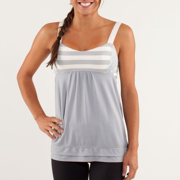 lululemon athletica Tops - ⚡️ Lululemon Back on Track Tank Silver Slate Size 4